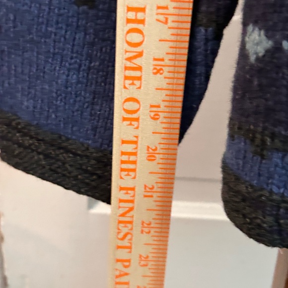 Lands End wool fair isle mock turtleneck sweater medium - Picture 7 of 9